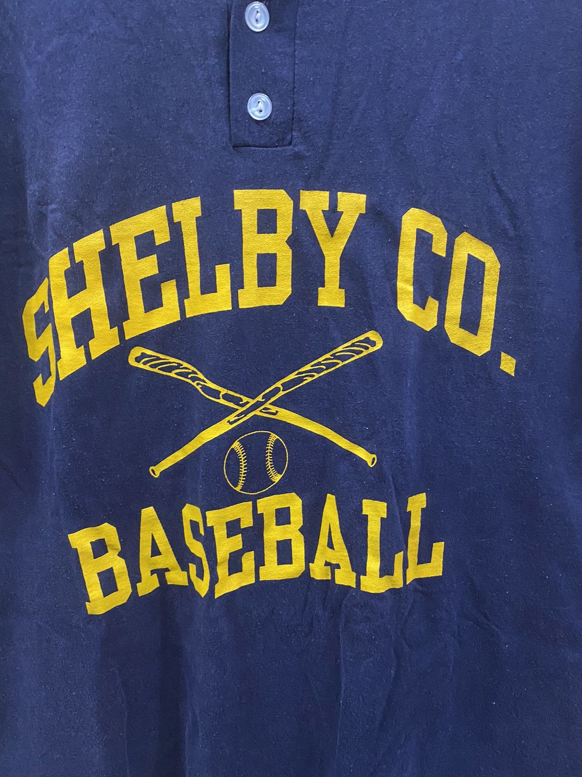 Russell Athletic Vintage russell athletic Shelby co. baseball henley shirt Size US M / EU 48-50 / 2 - 3 Thumbnail