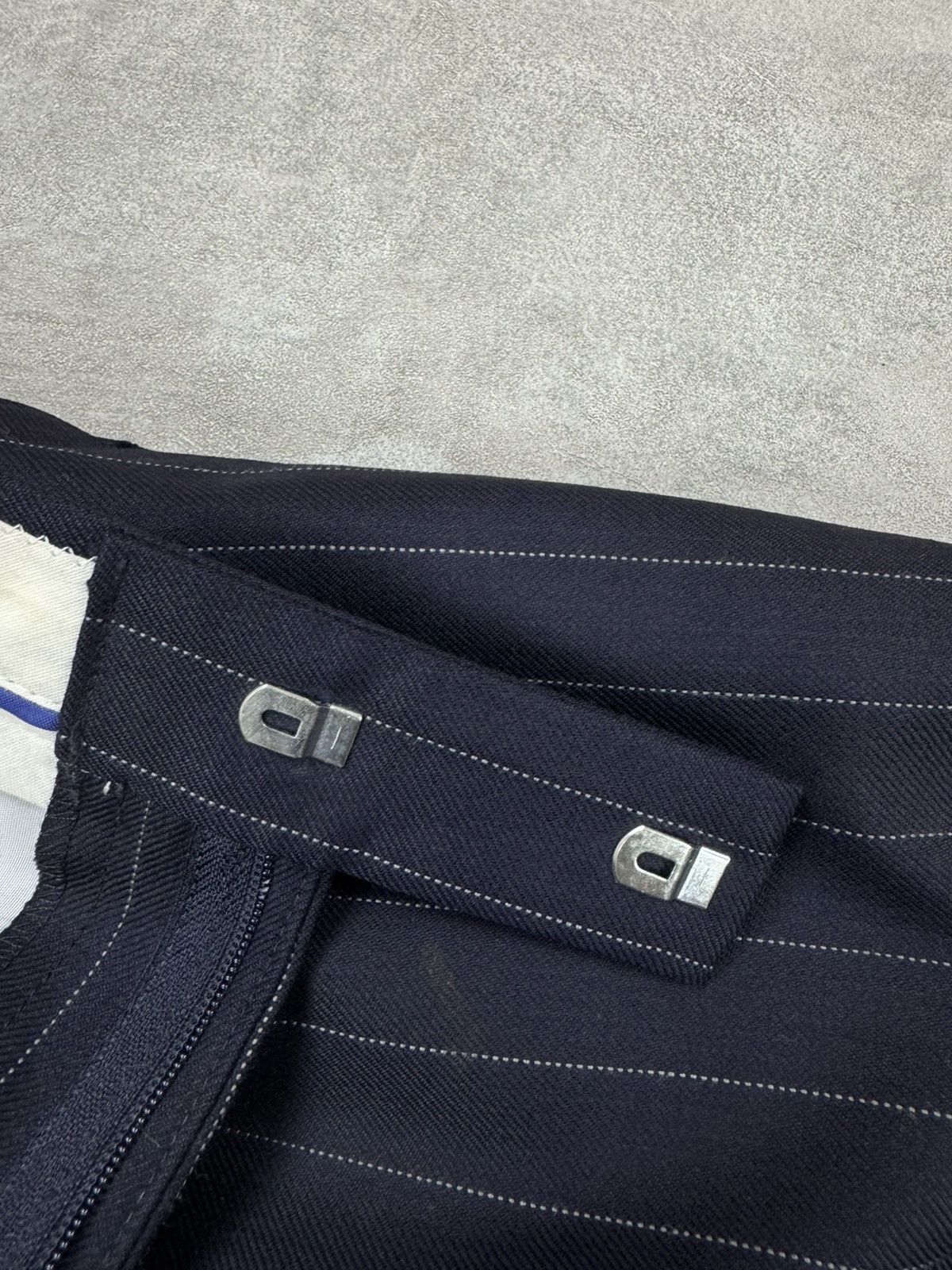 Other Vintage Norton & Townsend Bespoke Tailoring stripes trousers Size US 32 / EU 48 - 12 Thumbnail