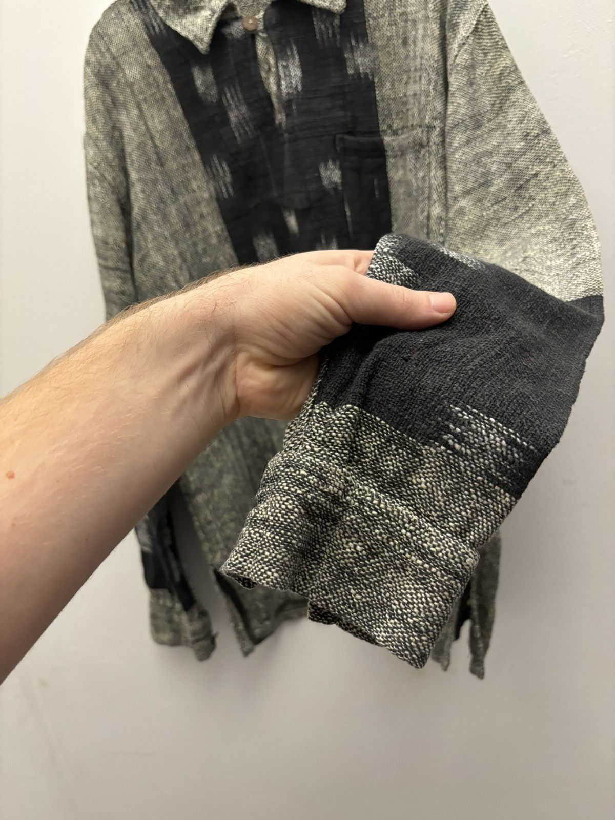 Japanese Brand Vintage Japanese Hand Knitted Avant Garde Shirt Size US L / EU 52-54 / 3 - 6 Thumbnail