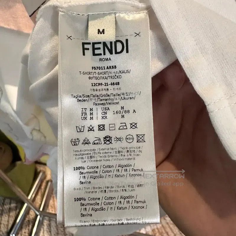 Fendi Fendi Women's Graphic Cotton T-Shirt M Size . Size M / US 6-8 / IT 42-44 - 5 Thumbnail