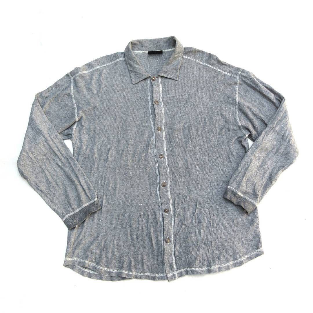 NEXT Vintage Next Grey Marl Knitwear Button Check Size US XL / EU 56 / 4 - 4 Thumbnail