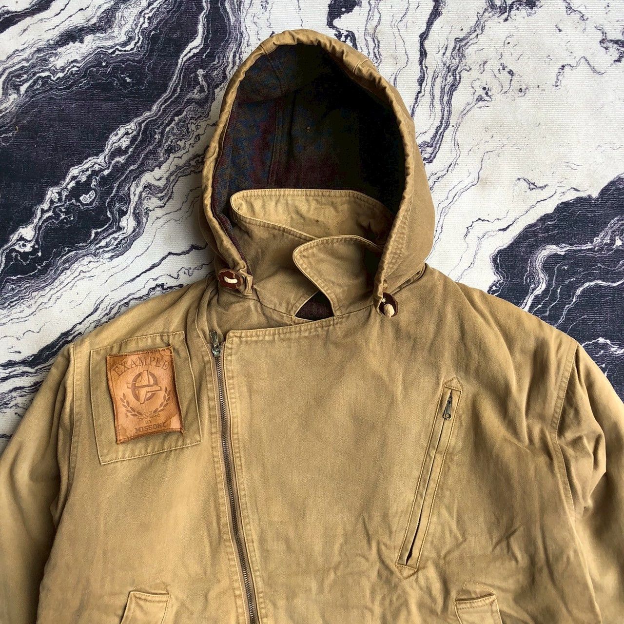 Missoni Vintage Example by Missoni Hooded Workwear Jacket Size US L / EU 52-54 / 3 - 2 Thumbnail