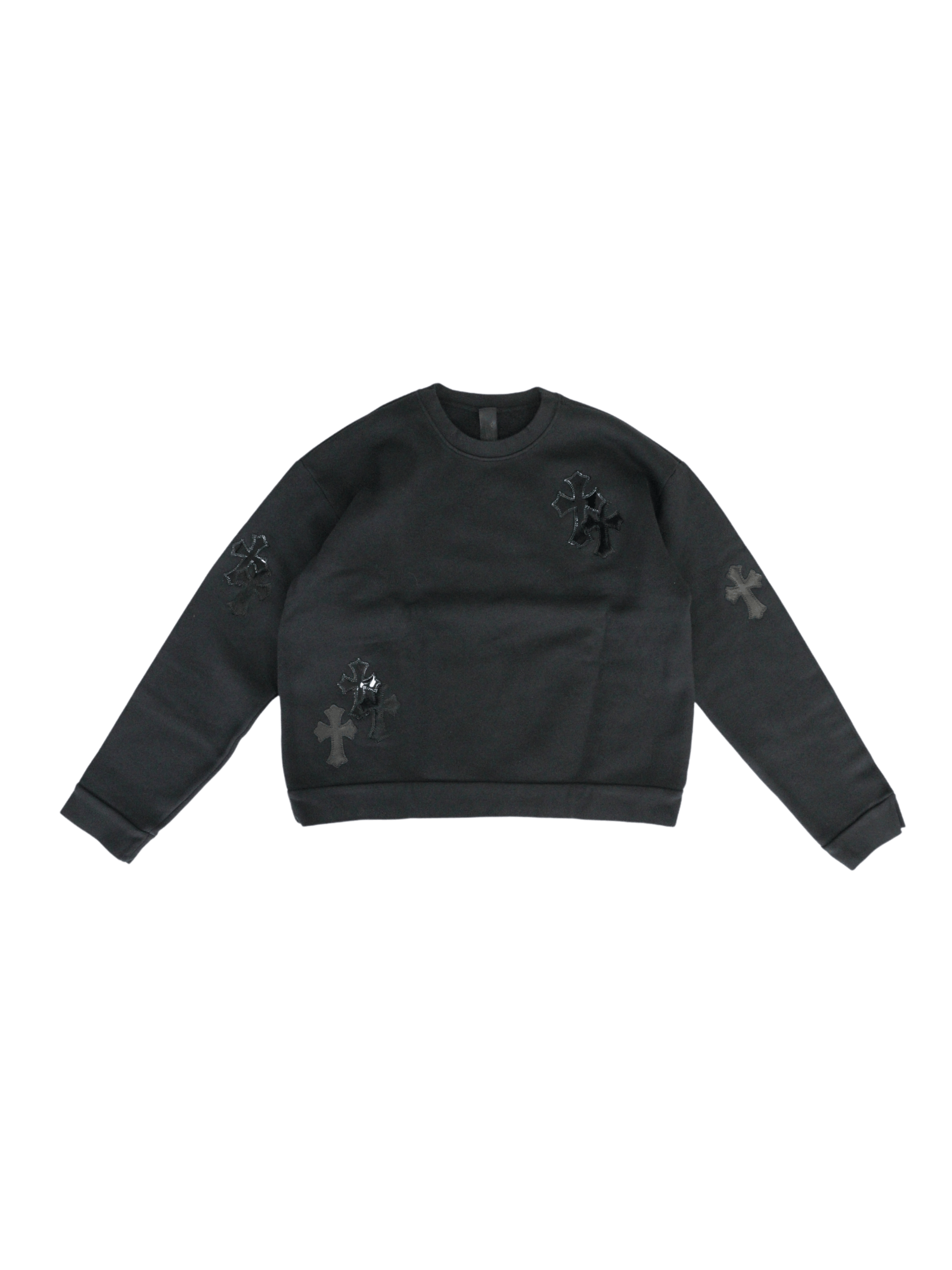 Chrome Hearts Chrome Hearts Pony Hair Patent Leather Cross Sweatshirt Size US M / EU 48-50 / 2 - 1 Thumbnail