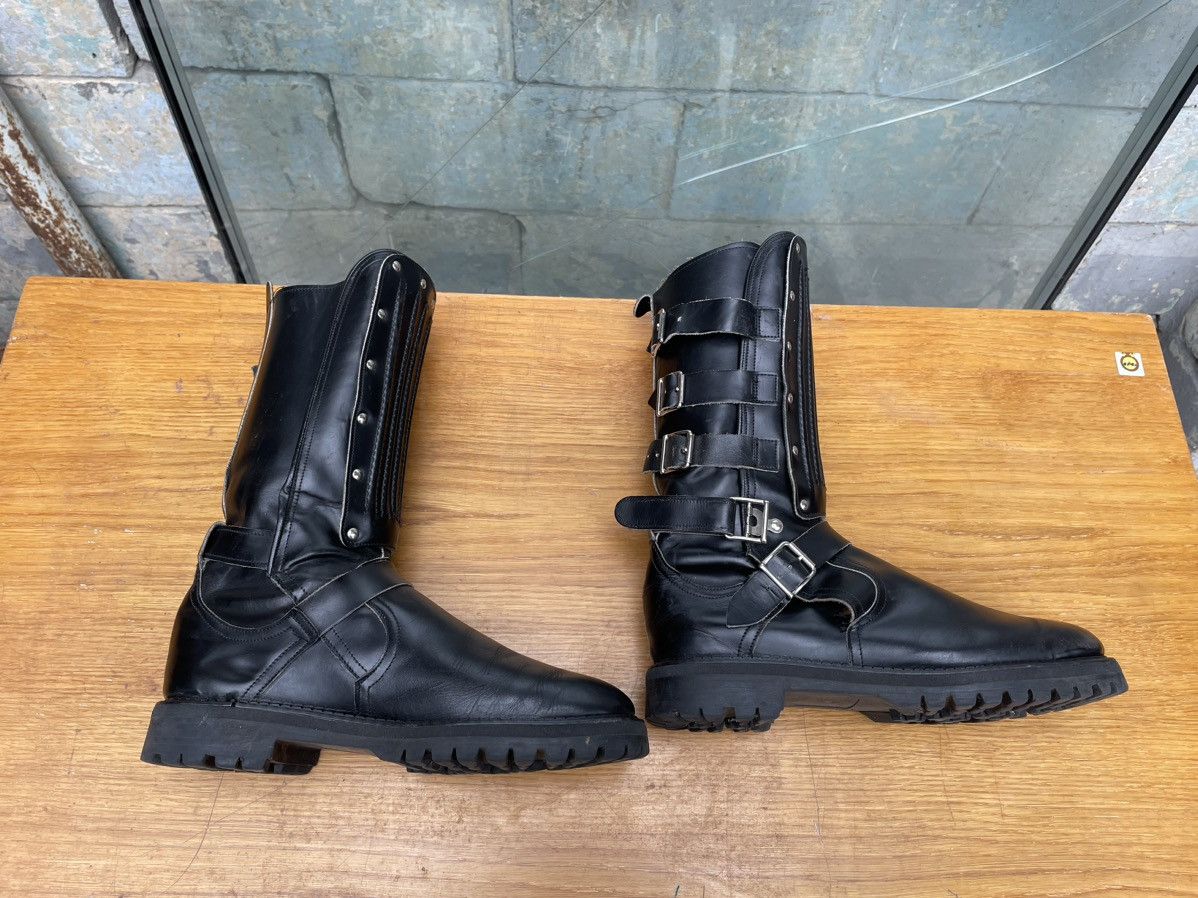 Genuine Leather × Vintage Vintage Straps Black Leather Avant Garde Boots Size US 8 / EU 41 - 5 Thumbnail