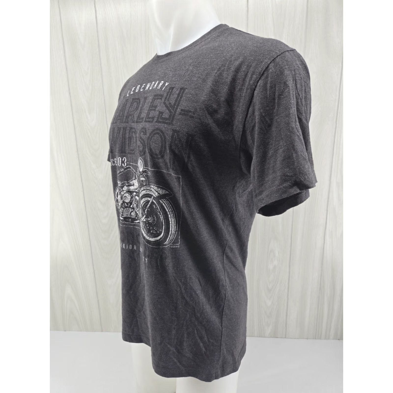 Harley Davidson VINTAGE Harley-Davidson Smoky Mountain Outpost Bryson City NC Graphic Shirt Large Gray Mens T-Shirt City 2000s Size US L / EU 52-54 / 3 - 5 Thumbnail