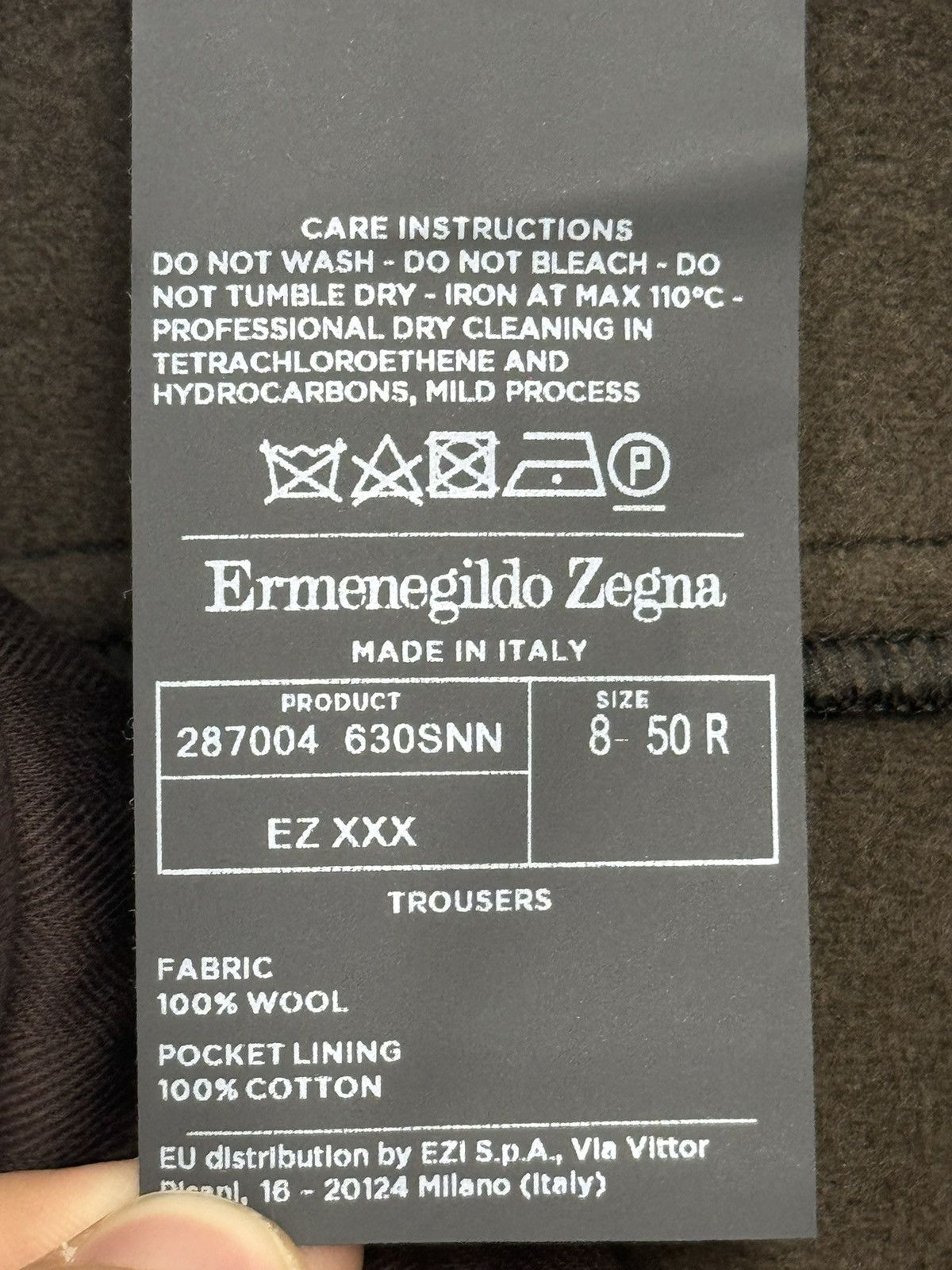 Ermenegildo Zegna COUTURE‼️ Ermenegildo Zegna couture belted wool pants Size US 32 / EU 48 - 8 Thumbnail