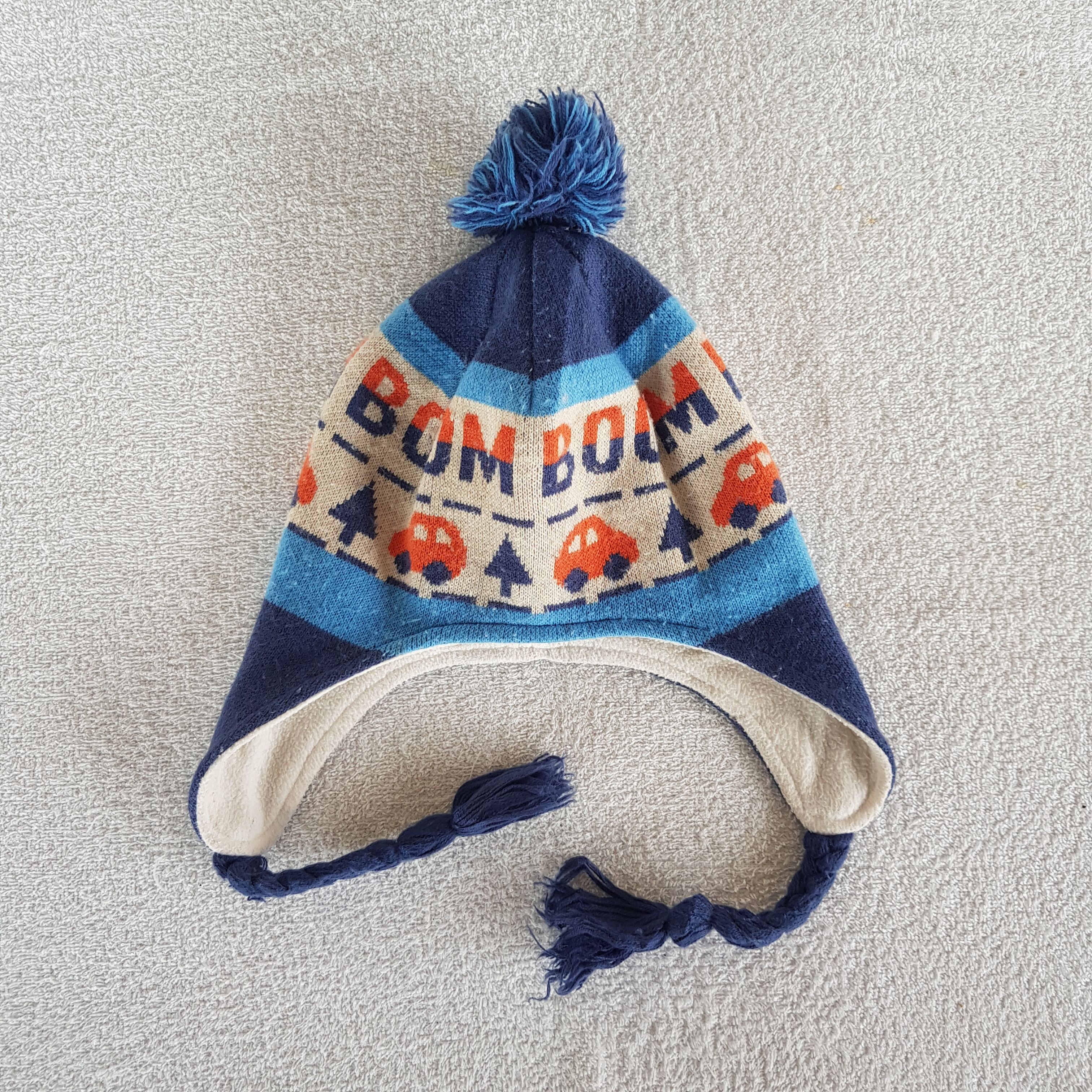 Other Vintage Japanese Earflap Beanie Ribbed Knit Snow Caps Hats. Size ONE SIZE - 6 Thumbnail
