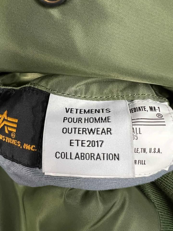 Alpha Industries × Vetements Vetements SS17 USA Flag Bomber Jacket Size US S / EU 44-46 / 1 - 7 Thumbnail