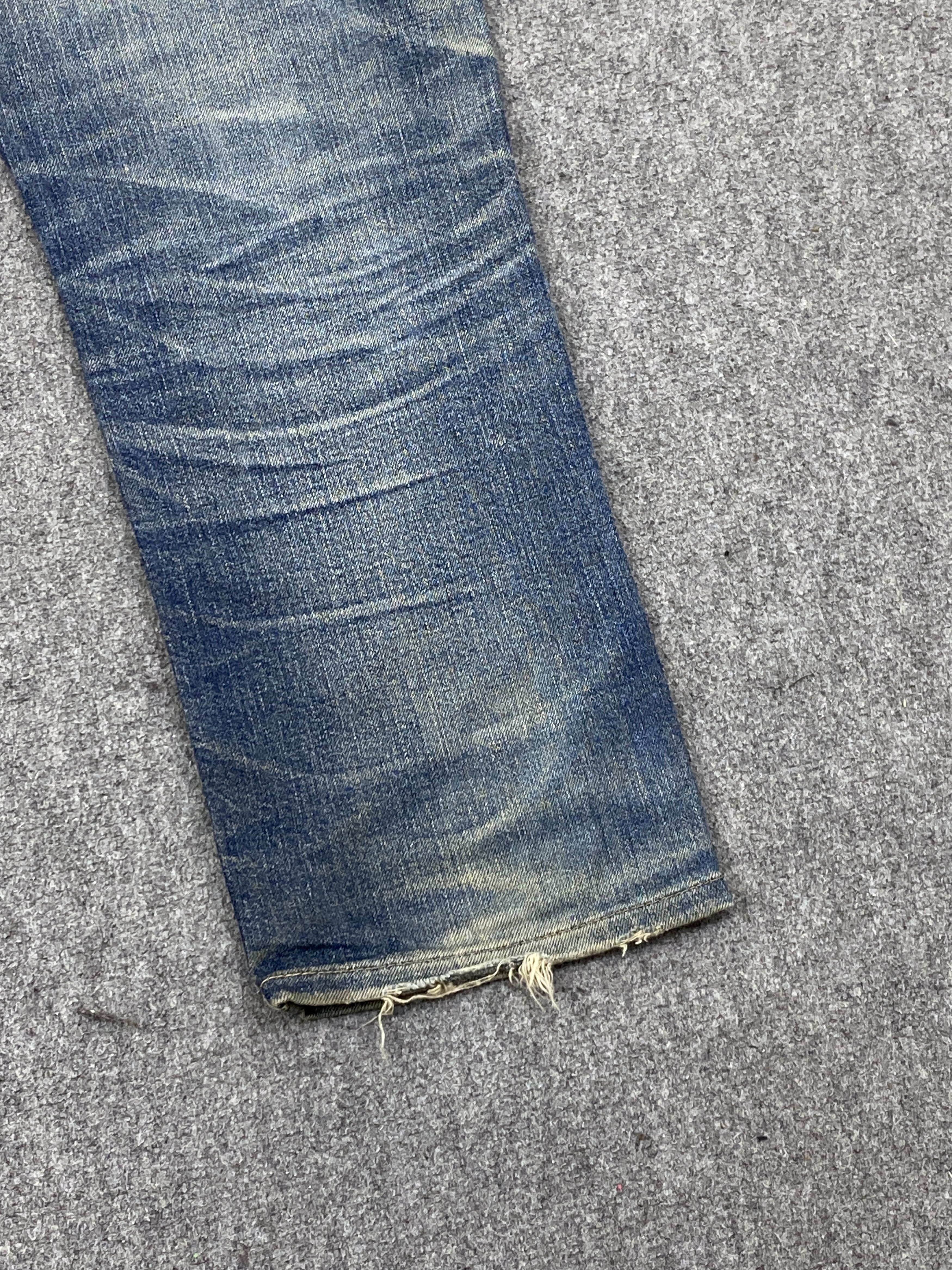 Edwin Vintage Distressed Edwin Made In Japan Patches Jeans DP2727 Size US 35 - 16 Thumbnail