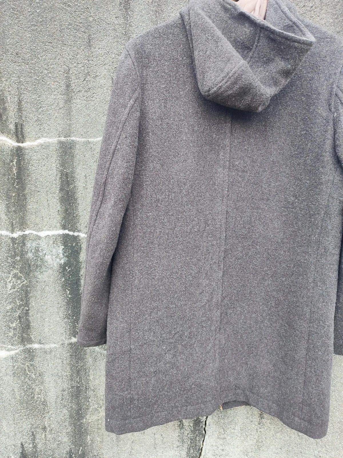 Japanese Brand × PPFM × Vintage PPFM Hooded Wool Coat with Plaid Panel – Japan Exclusive Size US M / EU 48-50 / 2 - 11 Thumbnail