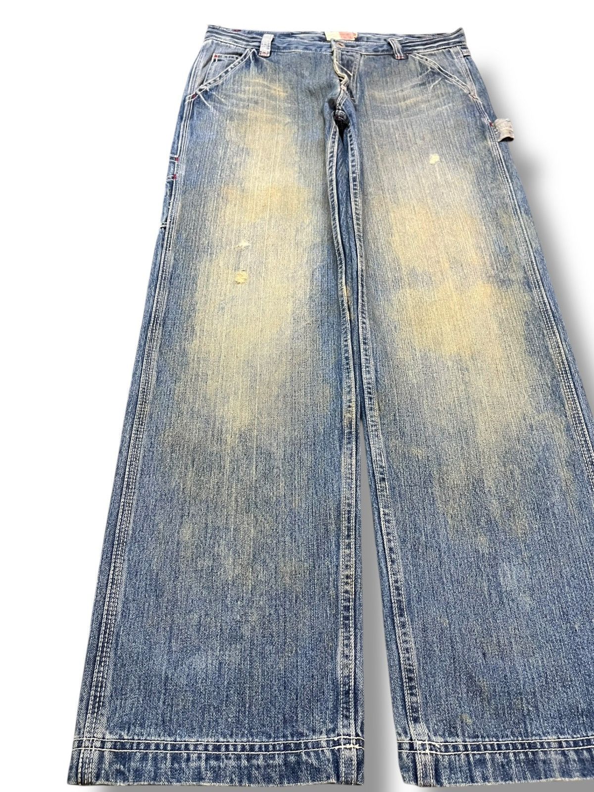 Oldblue Co. Vintage Old Betty’s Baggy Cargo Carpenter Wide Leg Denim Size US 32 / EU 48 - 3 Thumbnail