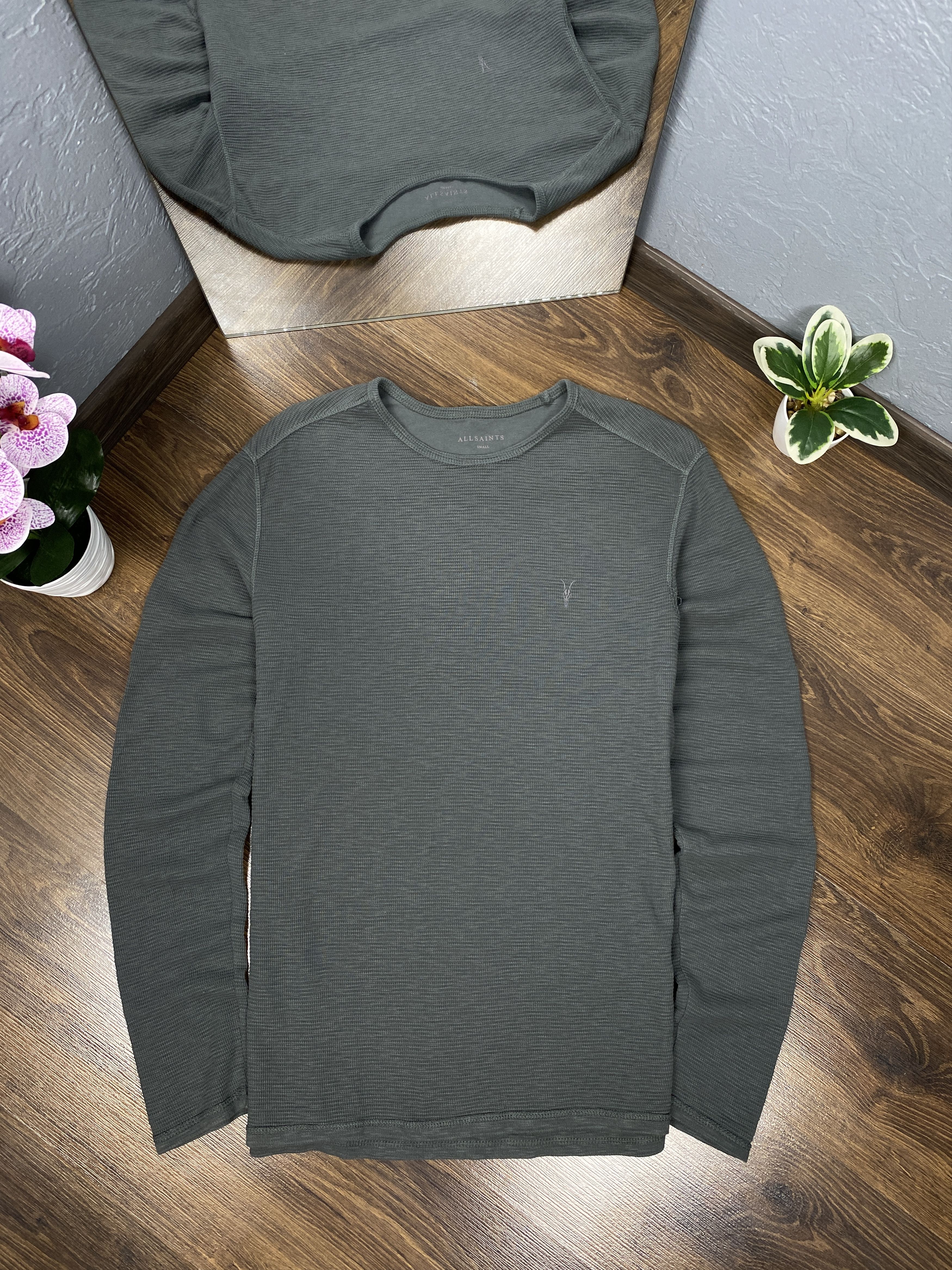 Allsaints Allsaints vintage waffle long sleeve t-shirt y2k Size US S / EU 44-46 / 1 - 1 Thumbnail