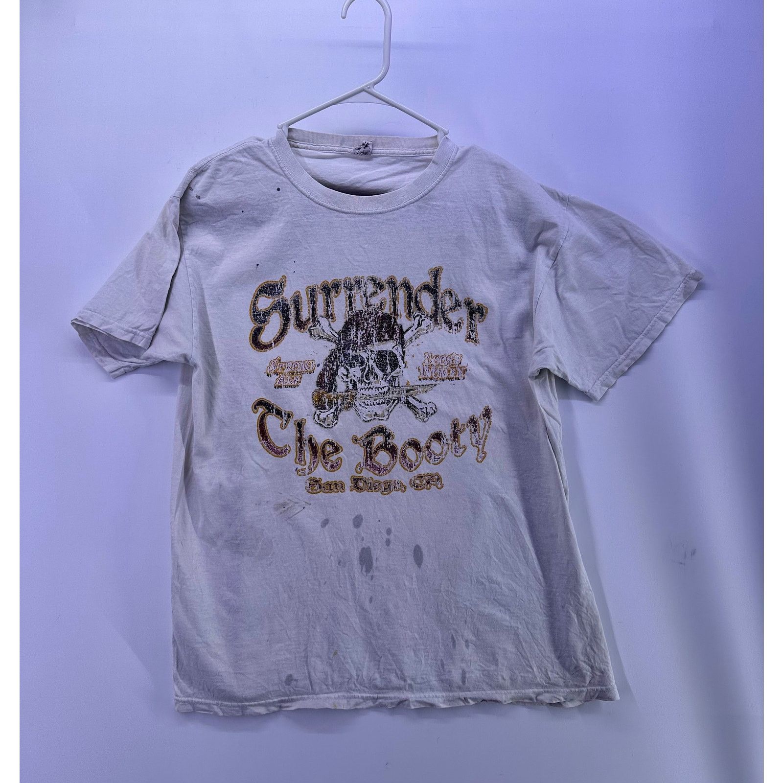 Jerzees Vint Jerzees Surrender The Booty Pirate Tshirt Size Large Size US L / EU 52-54 / 3 - 1 Thumbnail