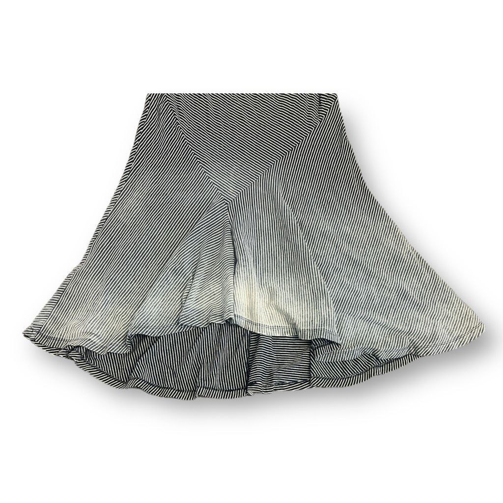 AG Adriano Goldschmied AG Adriano Goldschmied Flared Striped Distressed Skirt Size Size 26" / US 2 / IT 38 - 4 Thumbnail