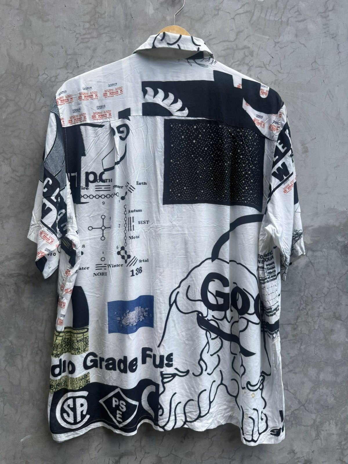 BAL Bal shirt rayon full print Size US XL / EU 56 / 4 - 2 Thumbnail
