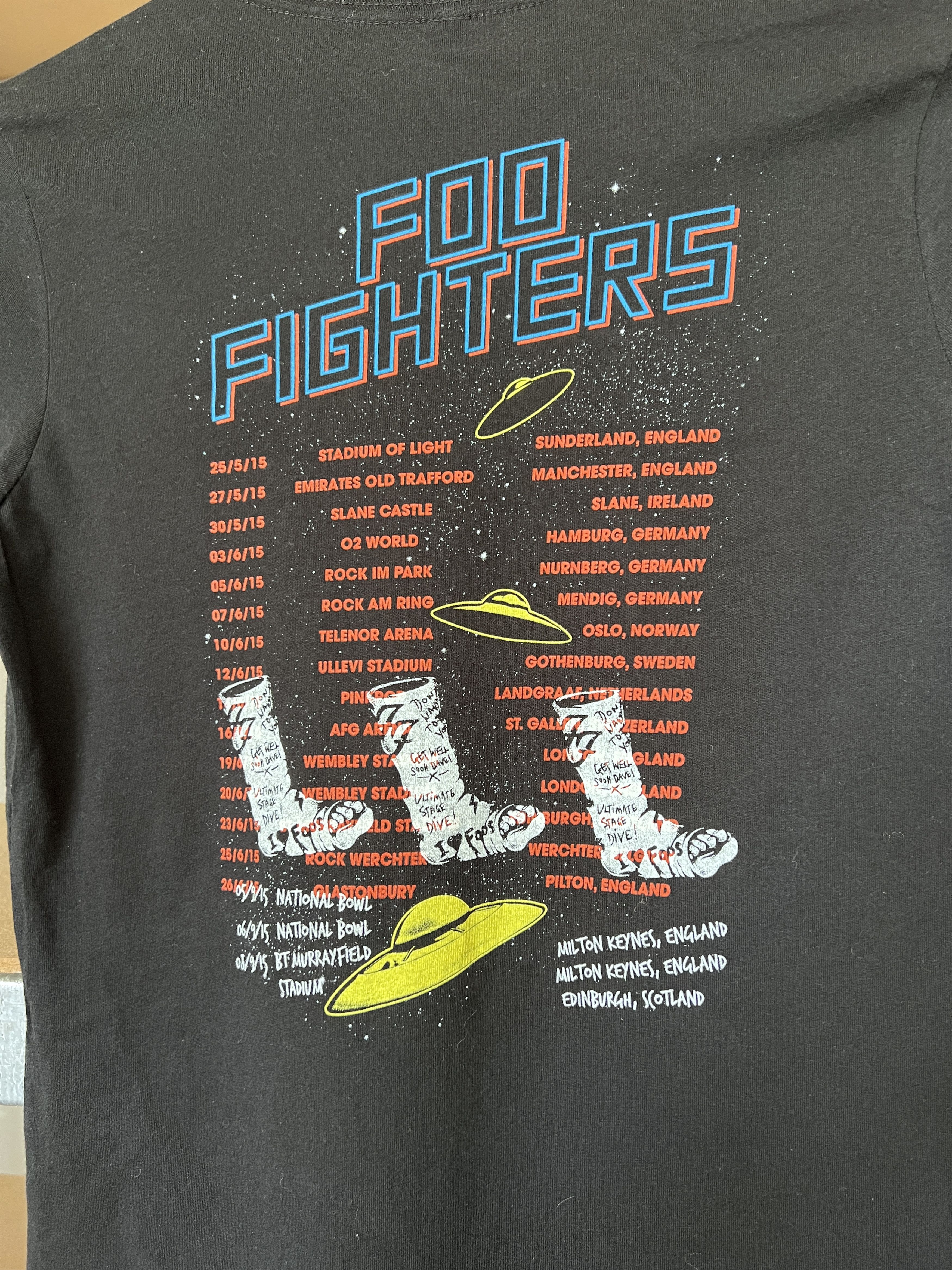 Band Tees Vintage 2015 Foo Fighters rock band tour T-shirt Size M / US 6-8 / IT 42-44 - 8 Thumbnail