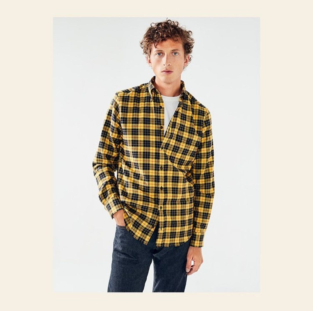 Flannel × Vintage 80s Vintage Heavy Flannel Plaid Shirt Travis Scott Style Size US M / EU 48-50 / 2 - 21 Thumbnail