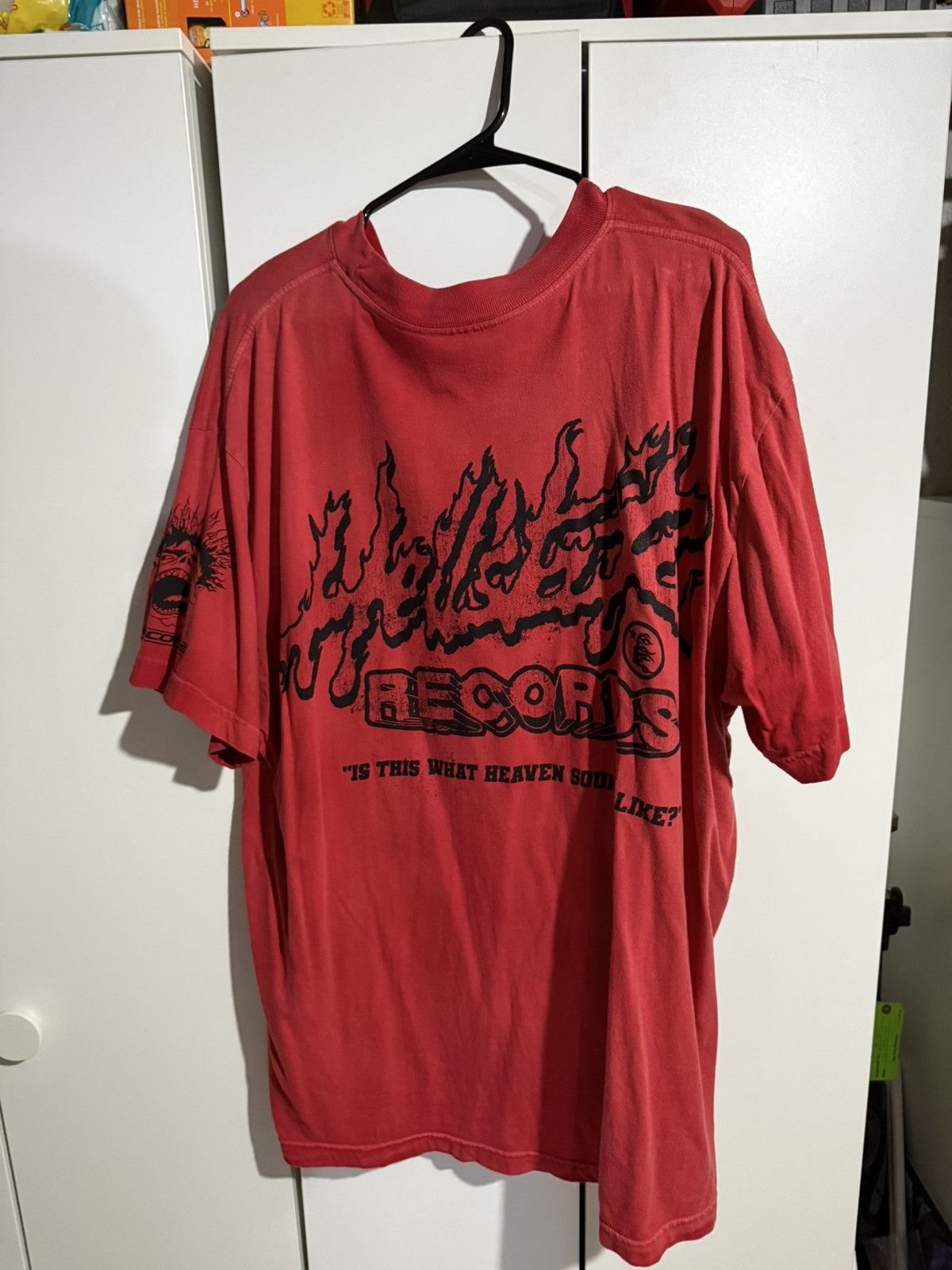 HELLSTAR Red Hellstar Records Glitter Shirt Size XL Size US XL / EU 56 / 4 - 9 Thumbnail