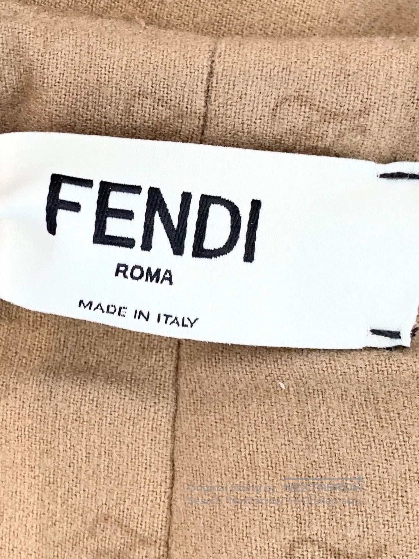 Fendi Fendi Logo Print High-Waist Shorts. Size US 36 / EU 52 - 3 Thumbnail