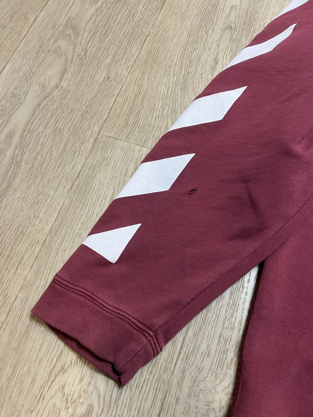 Off-White × Virgil Abloh Off-White Men's Red Diagonal Arrows Over Hoodie Size US M / EU 48-50 / 2 - 7 Thumbnail