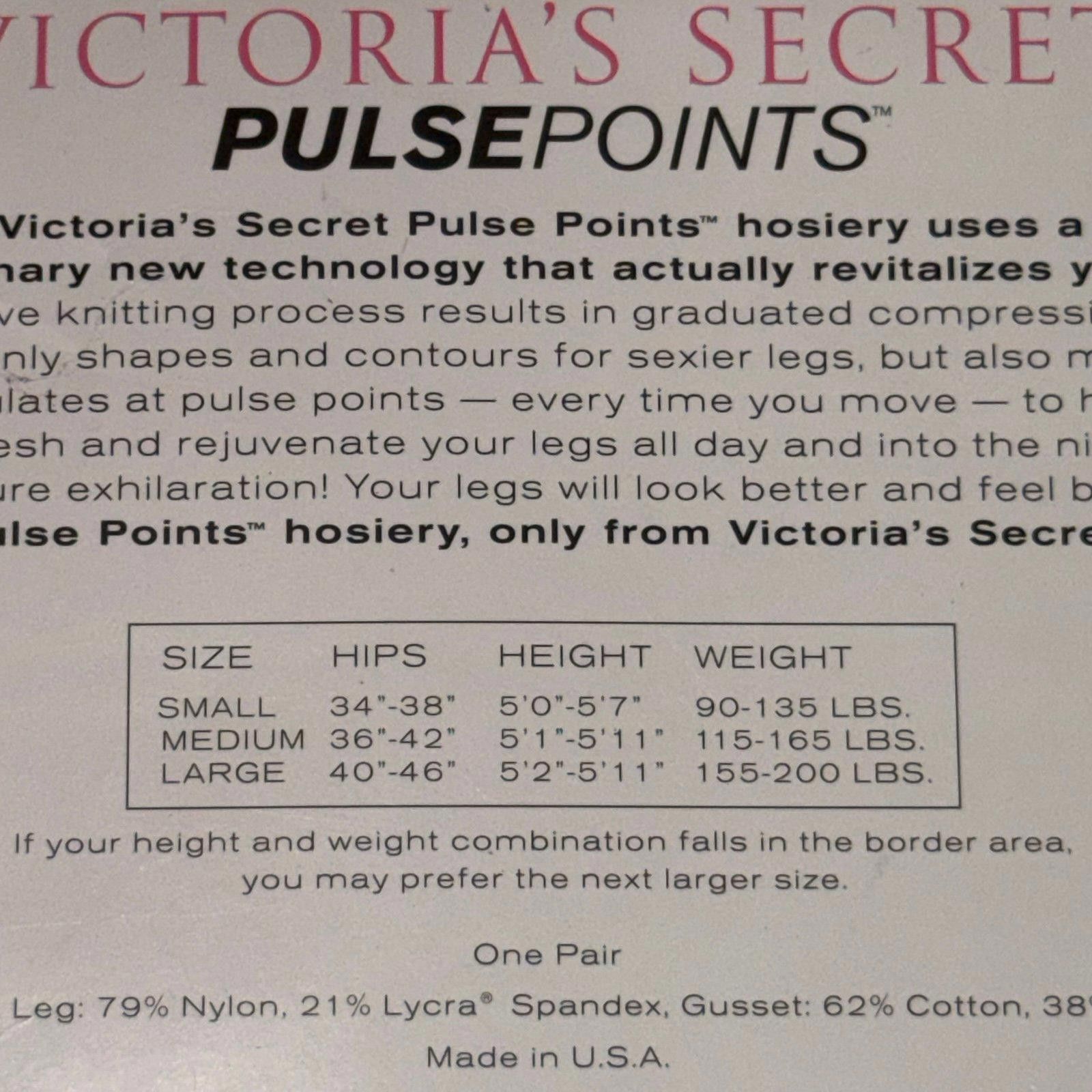 Other Victoria’s Secret Pulse Points Medium White Pantyhose NWT Size ONE SIZE - 4 Thumbnail