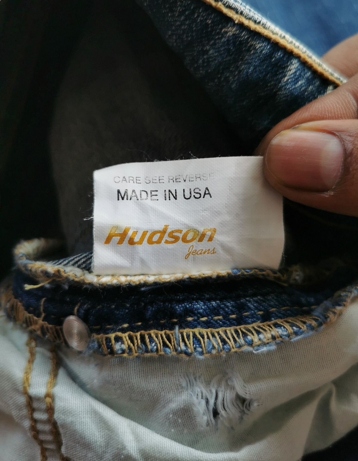 Hudson THRASHED Hudson Usa Womens Bootcuts Jeans Size 24" / US 00 / IT 34 - 11 Thumbnail