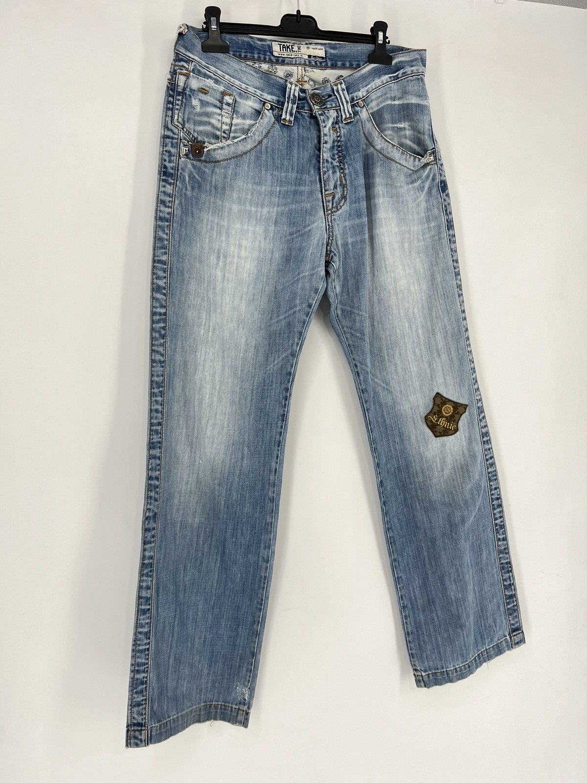 Japanese Brand × Vintage Vintage TAKE TWO Denim Jeans, Made In Italy "Style Ed Hardy Size US 32 / EU 48 - 3 Thumbnail