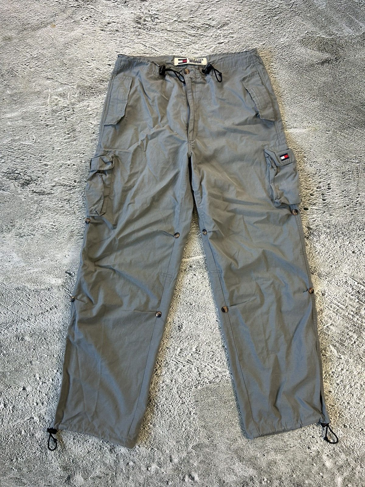 Tommy Hilfiger × Vintage Tommy Hilfiger vintage nylon track pants cargo parachute Y2K Size US 30 / EU 46 - 1 Thumbnail