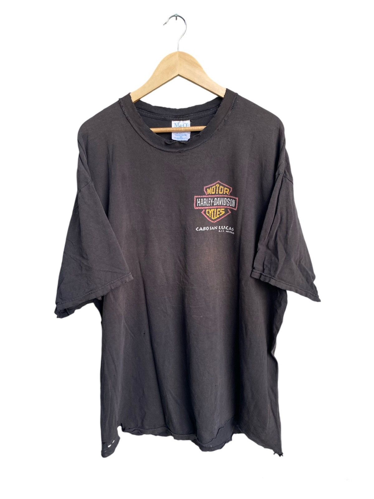 Harley Davidson × Vintage Vintage Thrashed Harley Davidson Tiger tee Size US XXL / EU 58 / 5 - 2 Thumbnail
