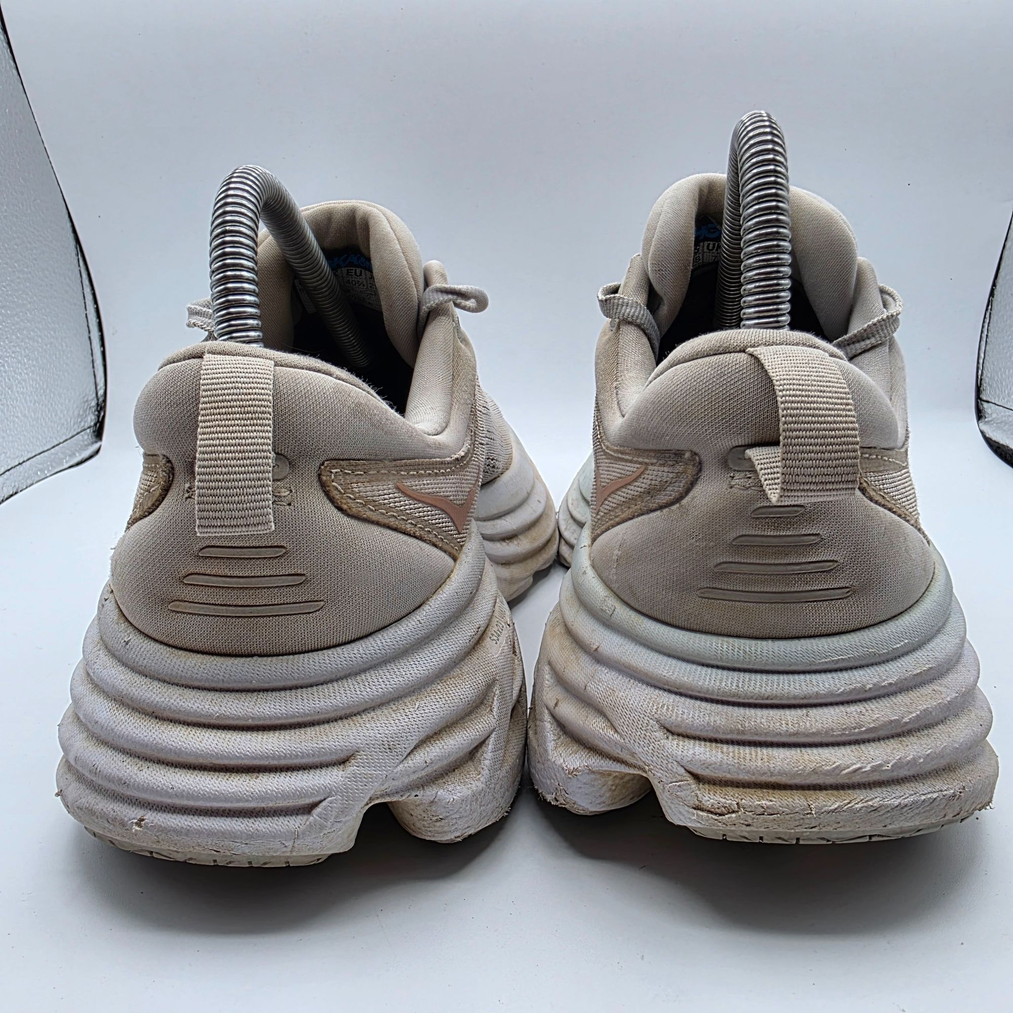 Hoka Hoka One One Bondi 8 Womens Size 8.5 B Gray White Athletic R Size US 8 / IT 38 - 5 Thumbnail