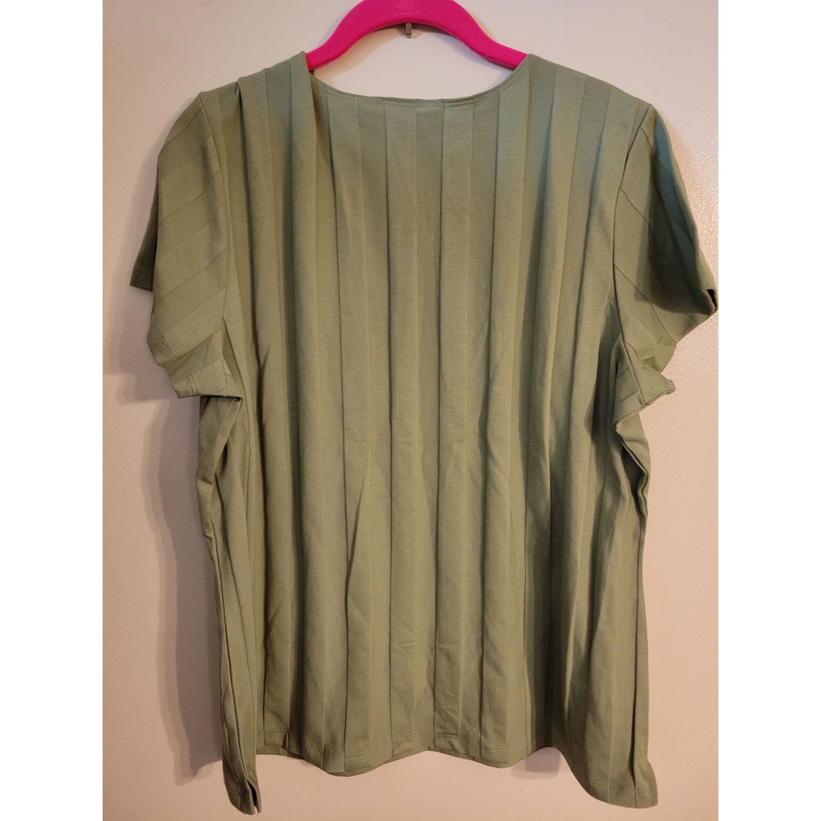 Denim & Co. Denim & Co Green Top L Size L / US 10 / IT 46 - 5 Thumbnail