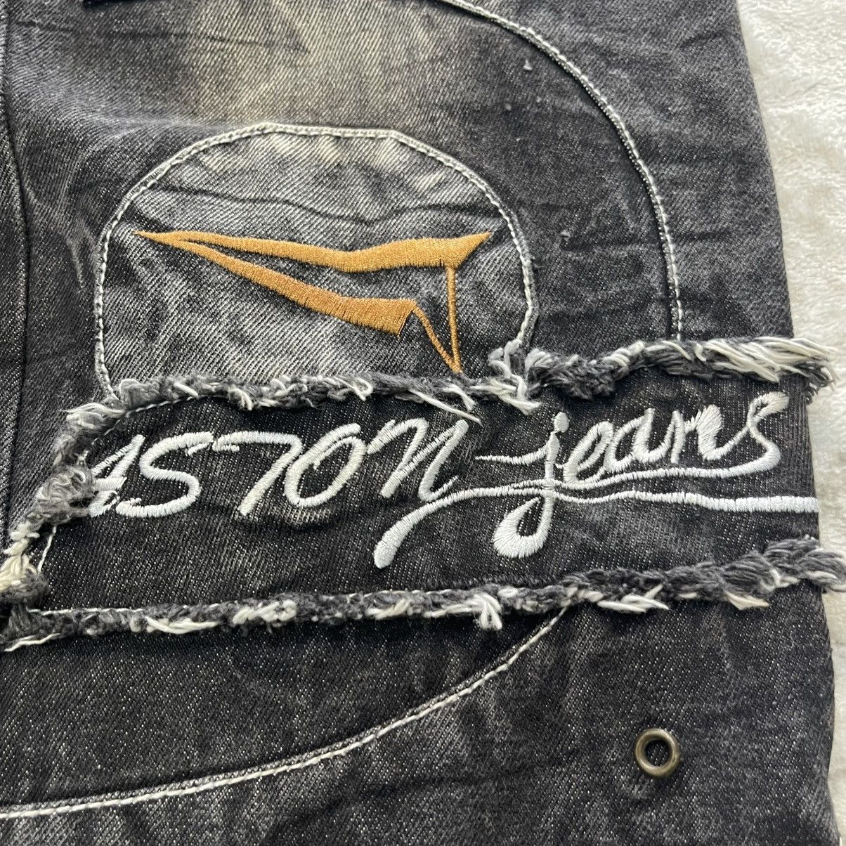 GOSTAR DE FUGA Aston Japan Panel Spiral Cut Fade Wash Cargo Denim Jeans Size US 30 / EU 46 - 7 Thumbnail