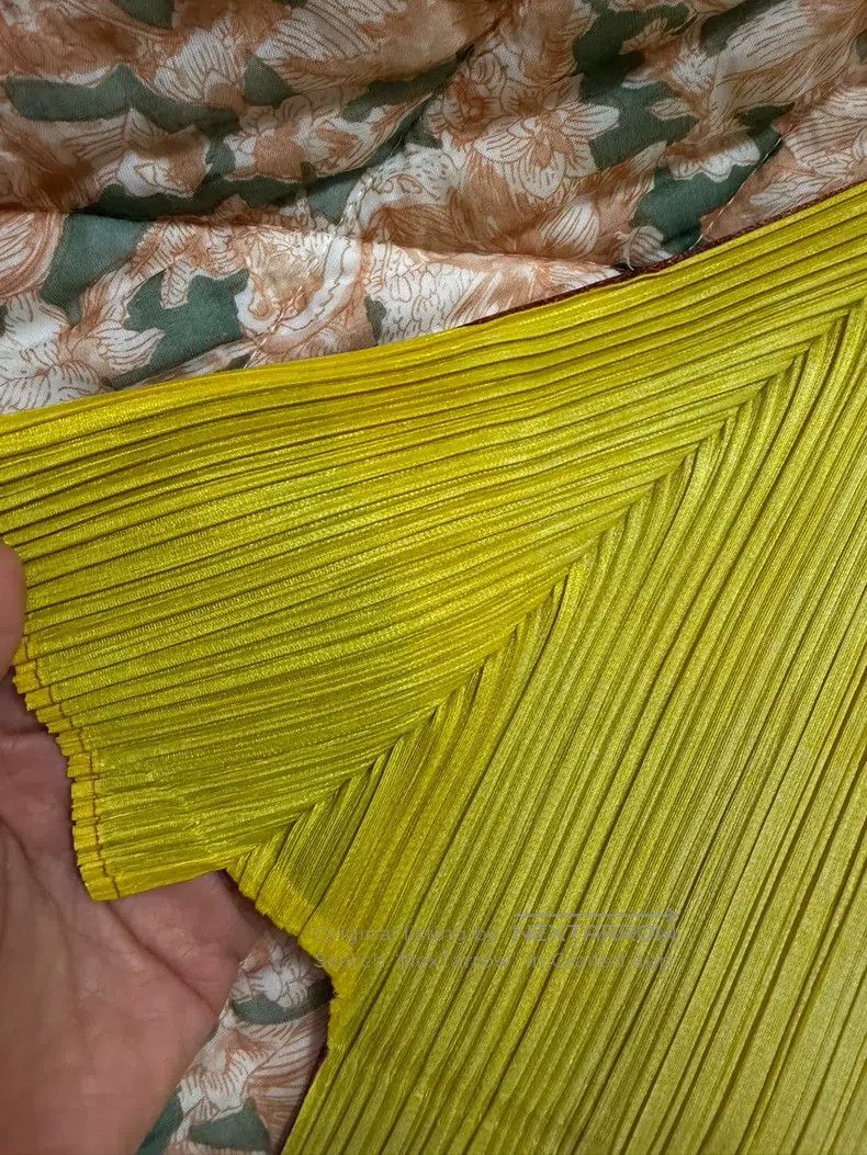 Issey Miyake Issey Miyake Yellow Maxi Skirt Size M / US 6-8 / IT 42-44 - 4 Thumbnail