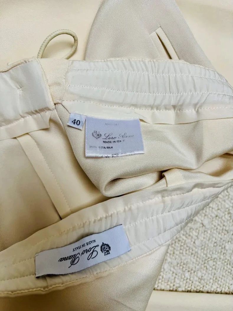 Loro Piana LORO PIANA Women's silk casual pants Size 26" / US 2 / IT 38 - 7 Thumbnail
