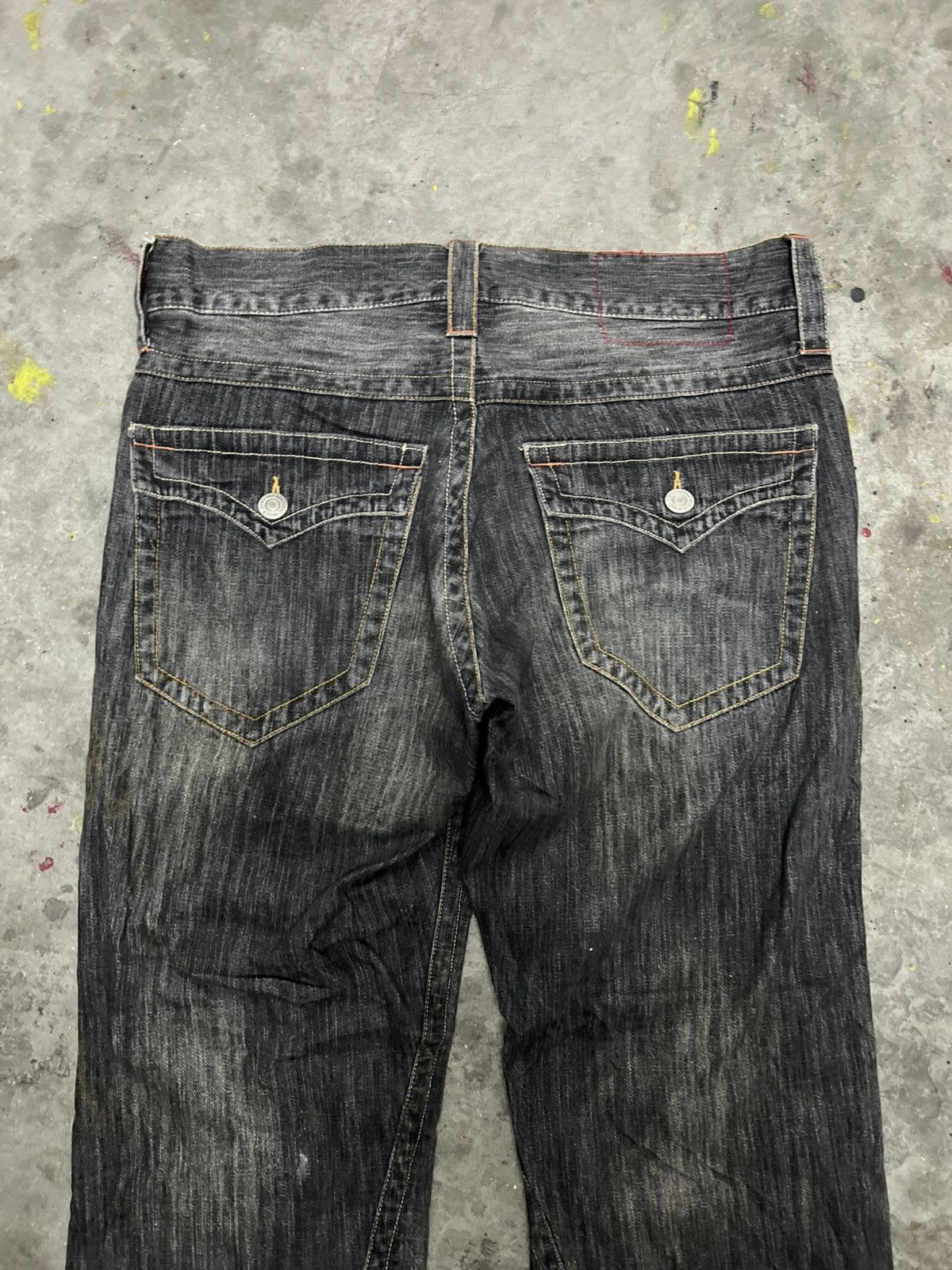 Designer × Japanese Brand FLARED🔥DOMINATE BRAND DISTRESSED DENIM PANT Size US 34 / EU 50 - 9 Thumbnail