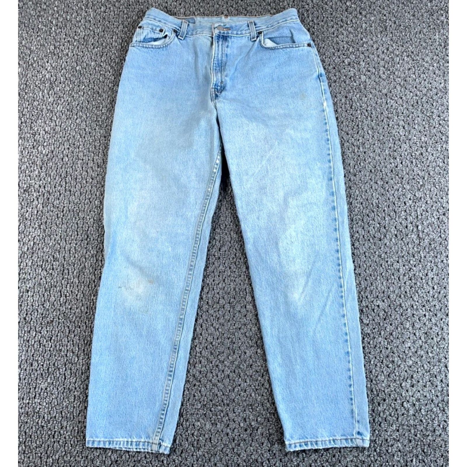 Levi's VINTAGE Levi's 550 Relaxed Tapered Jeans Women's 14 Blue Denim High Rise Retro Classic Size 36" / US 14 / IT 50 - 2 Thumbnail