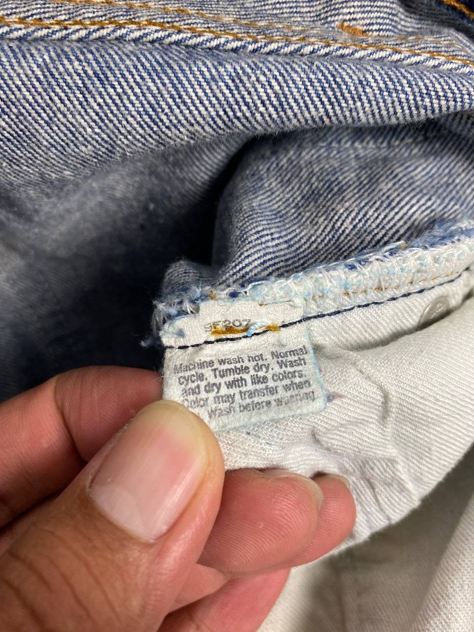 Levi's vintage 80s levis 701 student denim nice design Size US 29 - 11 Thumbnail