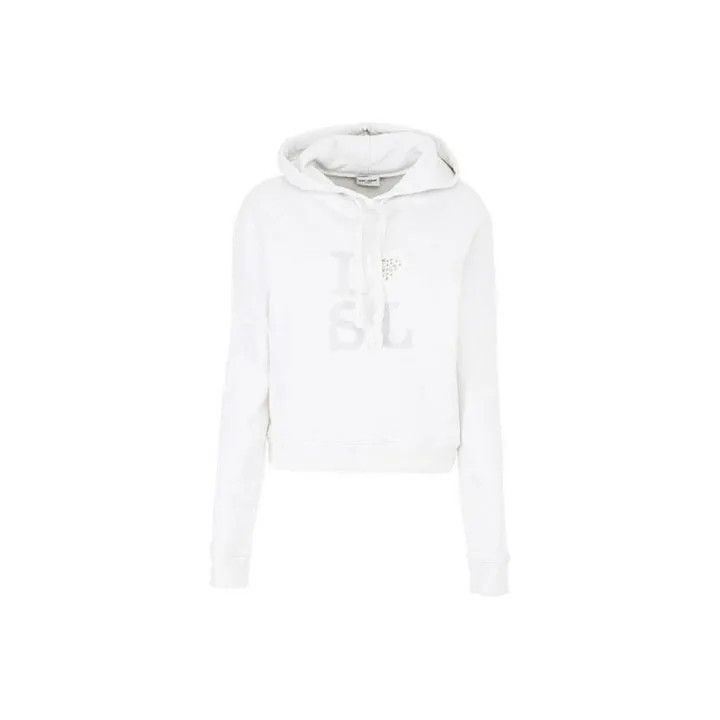 Saint Laurent Paris Saint Laurent Logo Drawstring Hoodie for Women -2507 Size S / US 4 / IT 40 - 7 Thumbnail