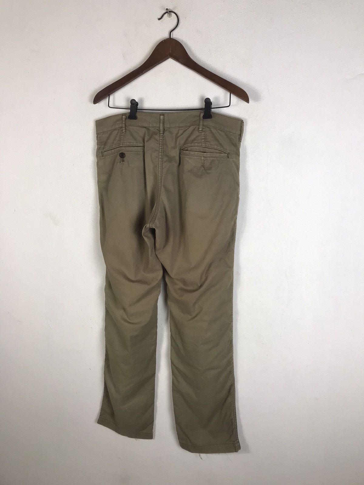 Comme des Garcons Homme AD2005 Comme des Garçons Homme Olive Patina Workwear Trouser Size US 33 - 10 Thumbnail