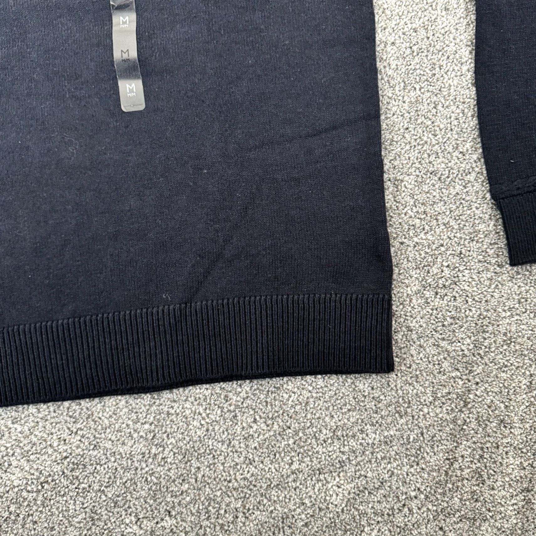 Tommy Hilfiger Tommy Hilfiger Sweater Womens M Relaxed Fit Mockneck Navy Blue Knit Pullover Preppy Academia Size M / US 6-8 / IT 42-44 - 3 Thumbnail