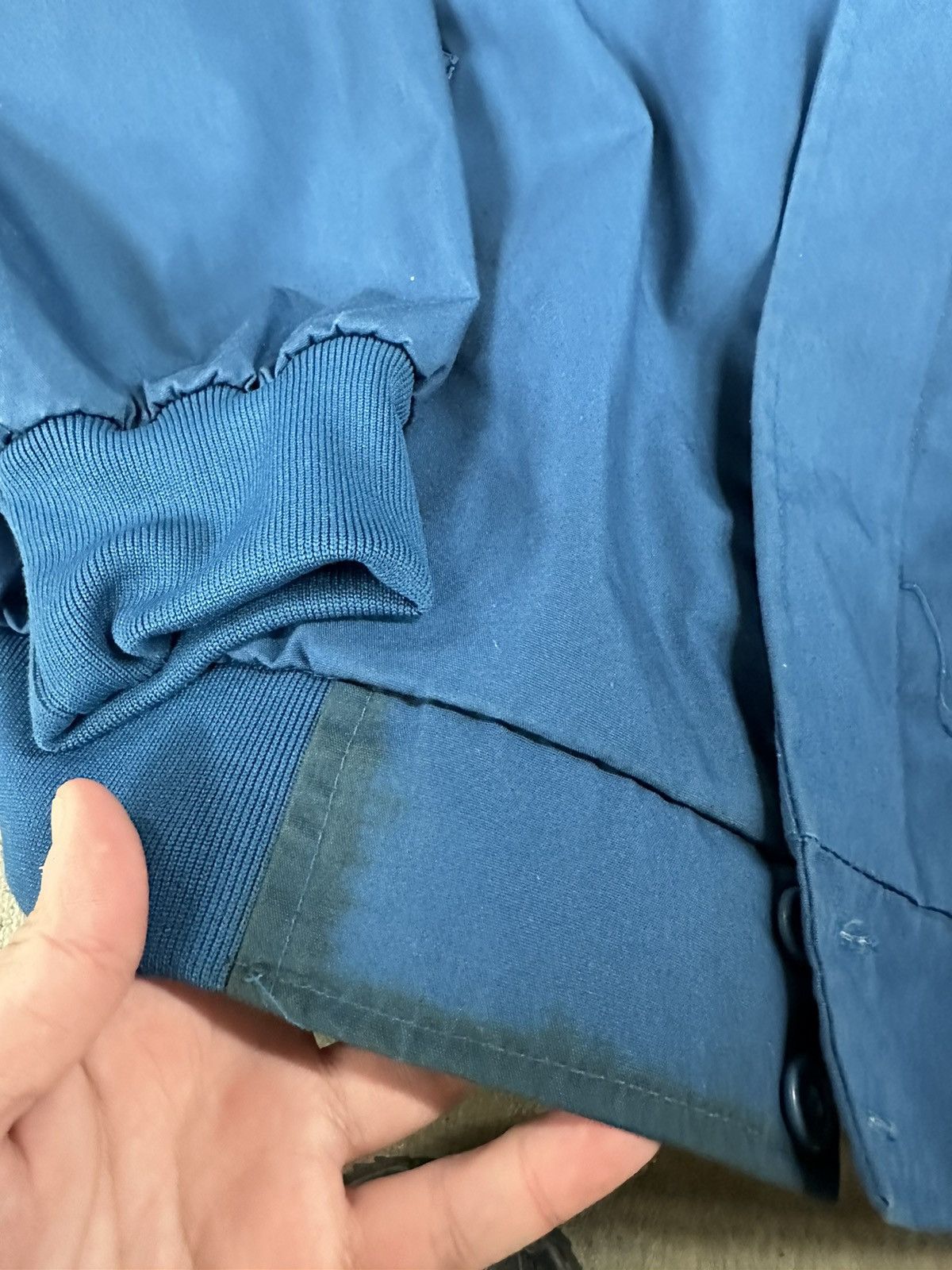 Vintage Vintage 80s Munsingwear Blue Zip Up Bomber Jacket Size US L / EU 52-54 / 3 - 5 Thumbnail