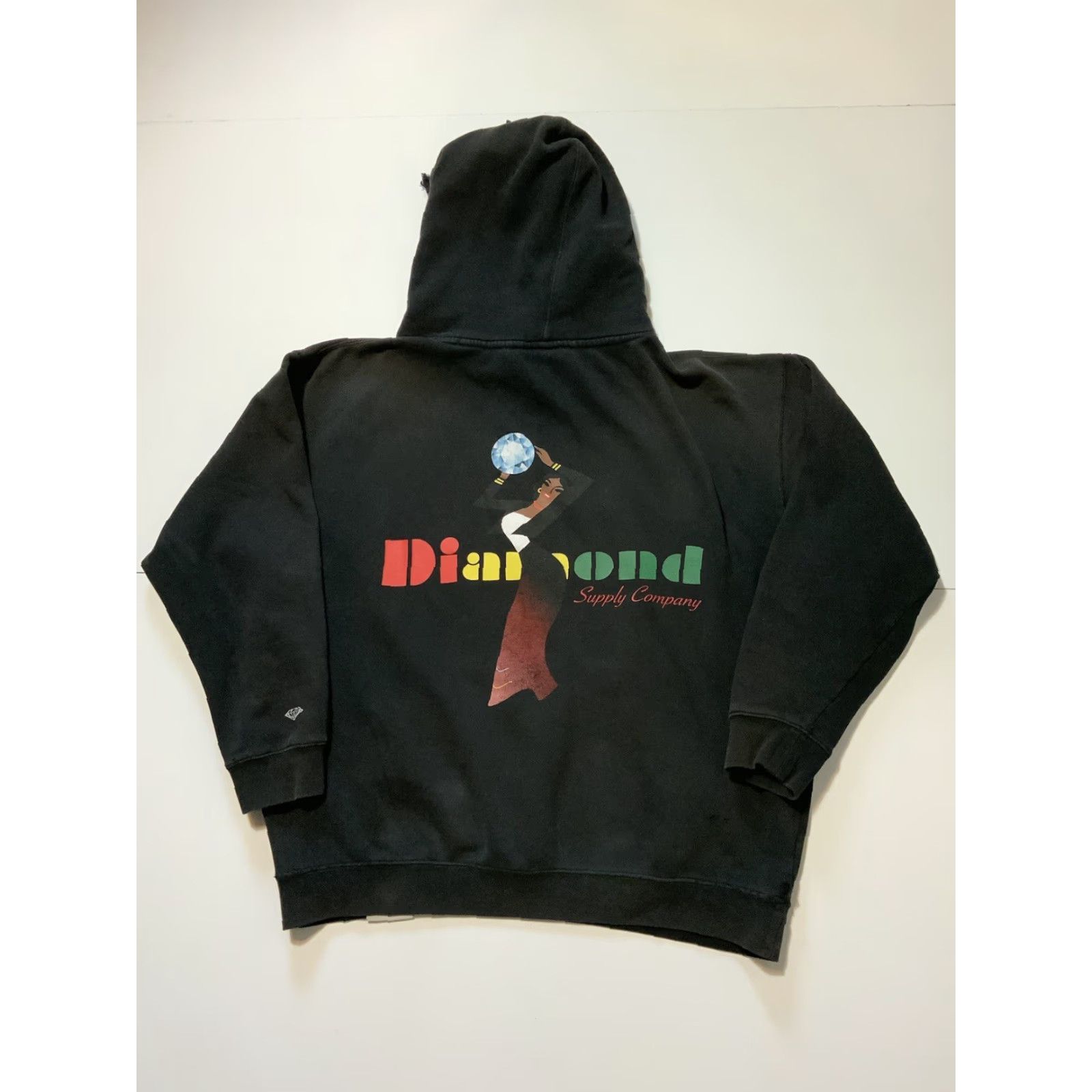 Vintage Diamond Supply Company Hoodie Holding Diamond Jewel Black Fleece Skateboard Sz.L Mens Midi? Size US L / EU 52-54 / 3 - 2 Thumbnail