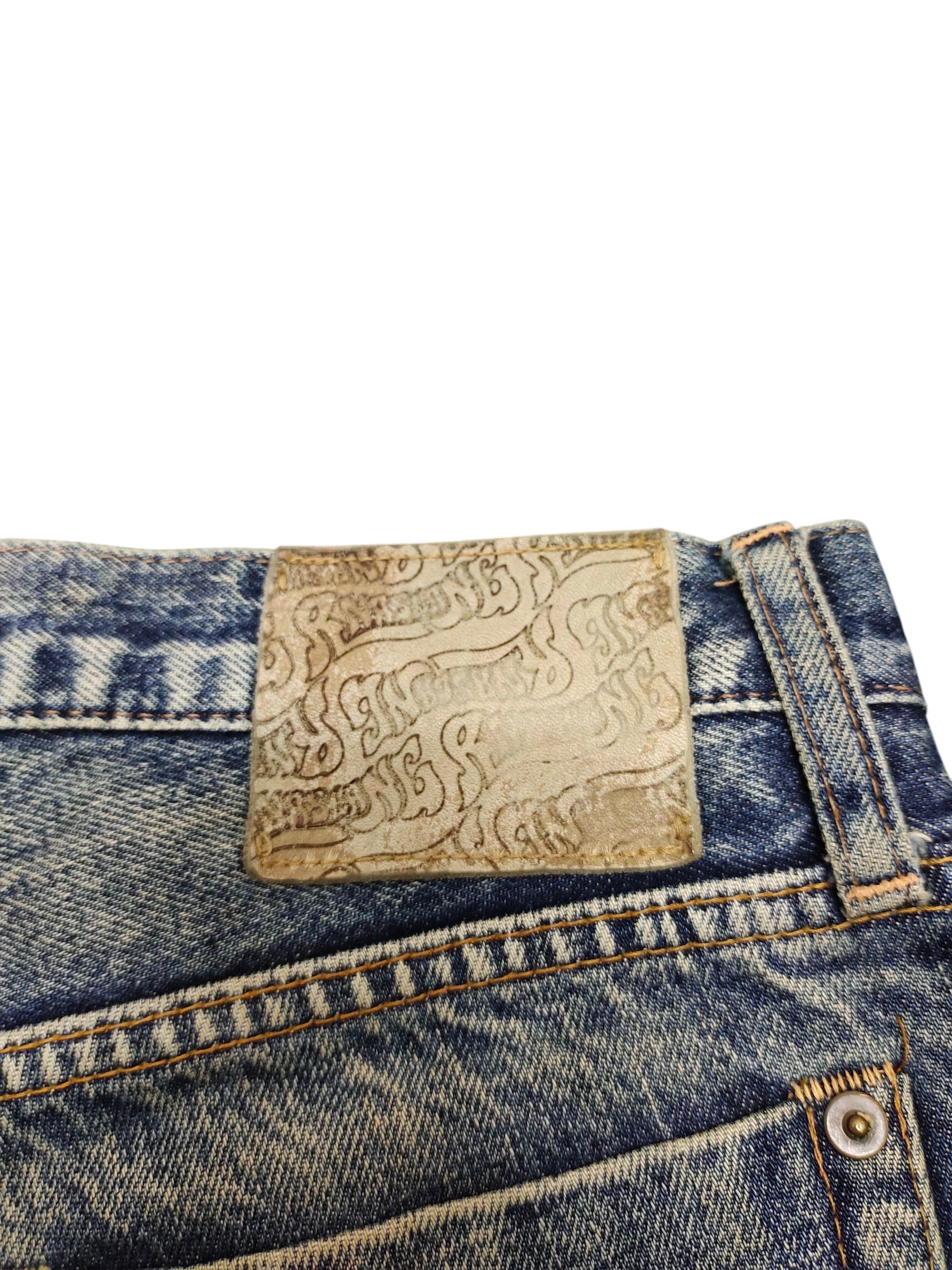 Comme des Garcons × Undercover Rna Slang Japan Rusty Clawmark Distress Faded Denim Jeans Size US 30 / EU 46 - 10 Thumbnail
