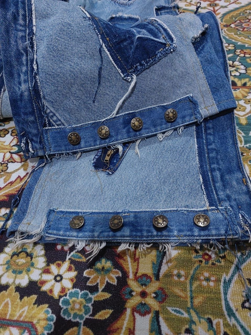 Levi's Vintage Clothing Levis custom Multi pocket Patchworks Jeans Size 31 Size US 31 - 5 Thumbnail