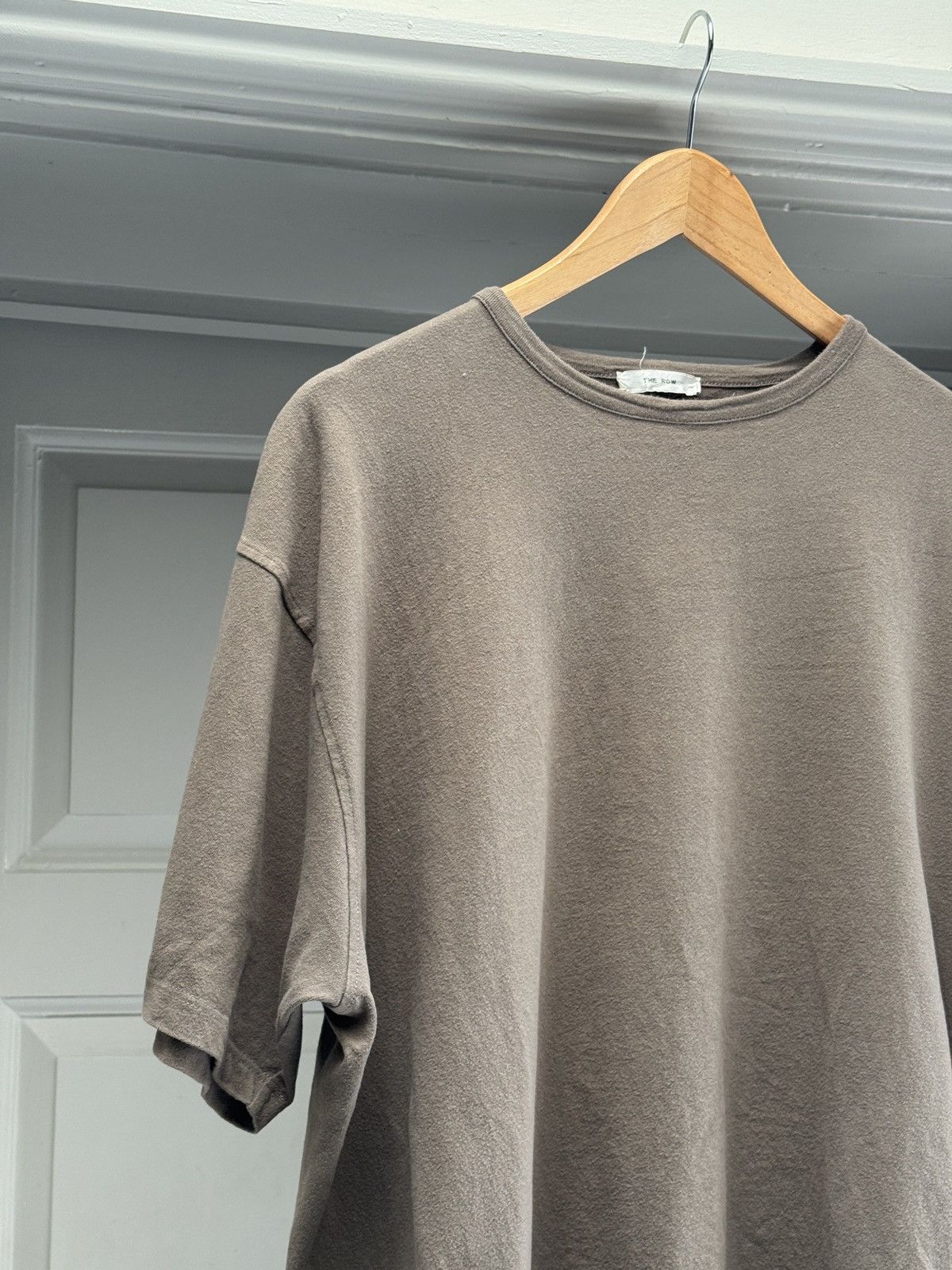 The Row The Row Mens Steven Cotton Jersey T-Shirt in Brown Taupe XL Size US XL / EU 56 / 4 - 10 Thumbnail