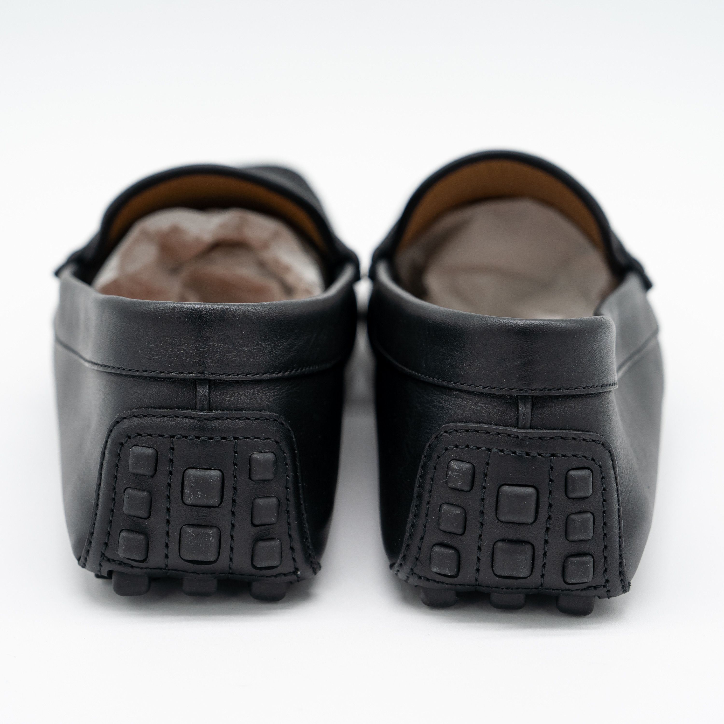 Gucci 13.5 US Gucci GG Leather Moccasin Driver Black Loafers Size US 13 / EU 46 - 5 Thumbnail