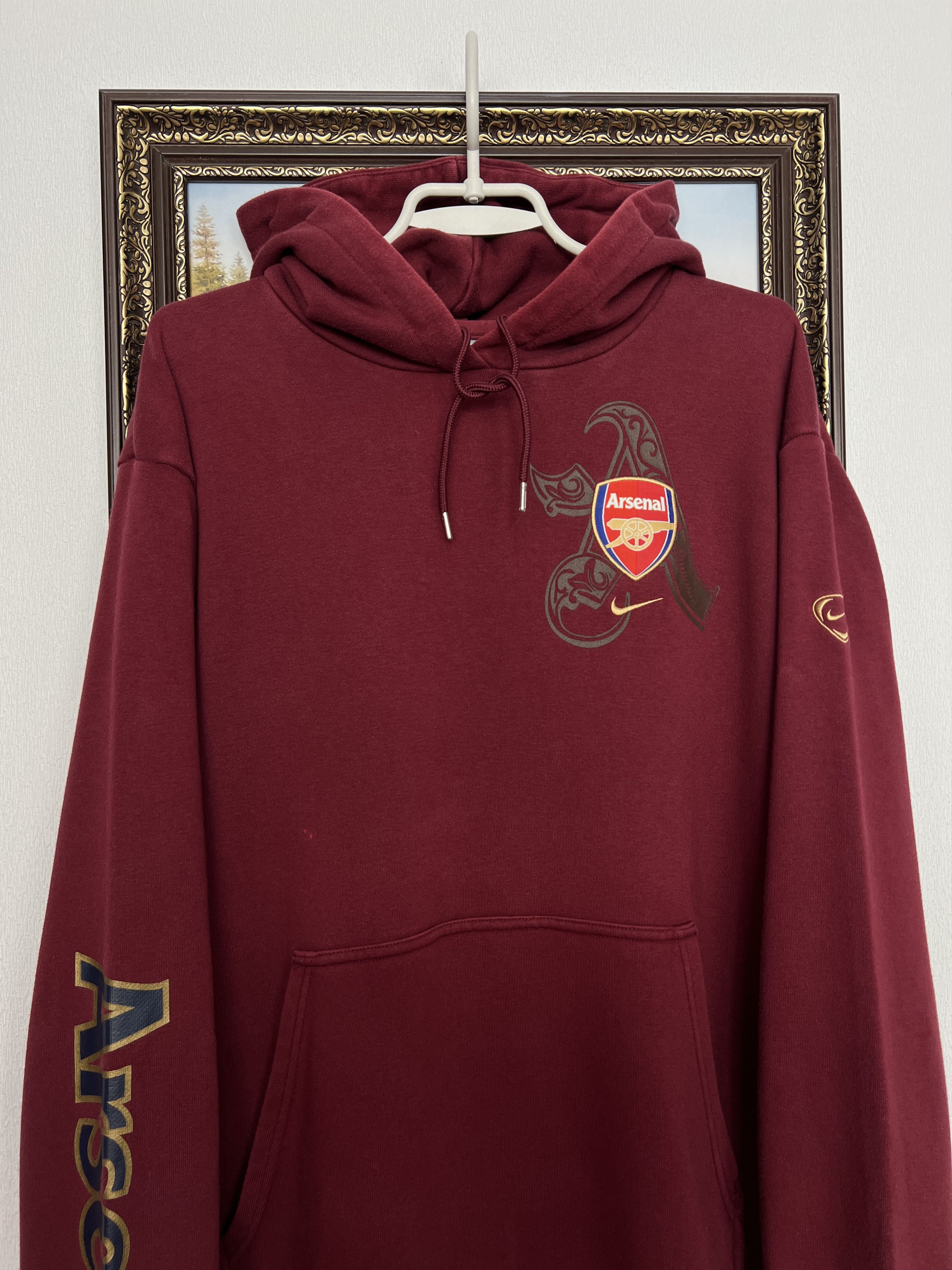 Nike Vintage Nike Arsenal Highbury Football Hoodie Jacket Gunners Size US L / EU 52-54 / 3 - 2 Thumbnail