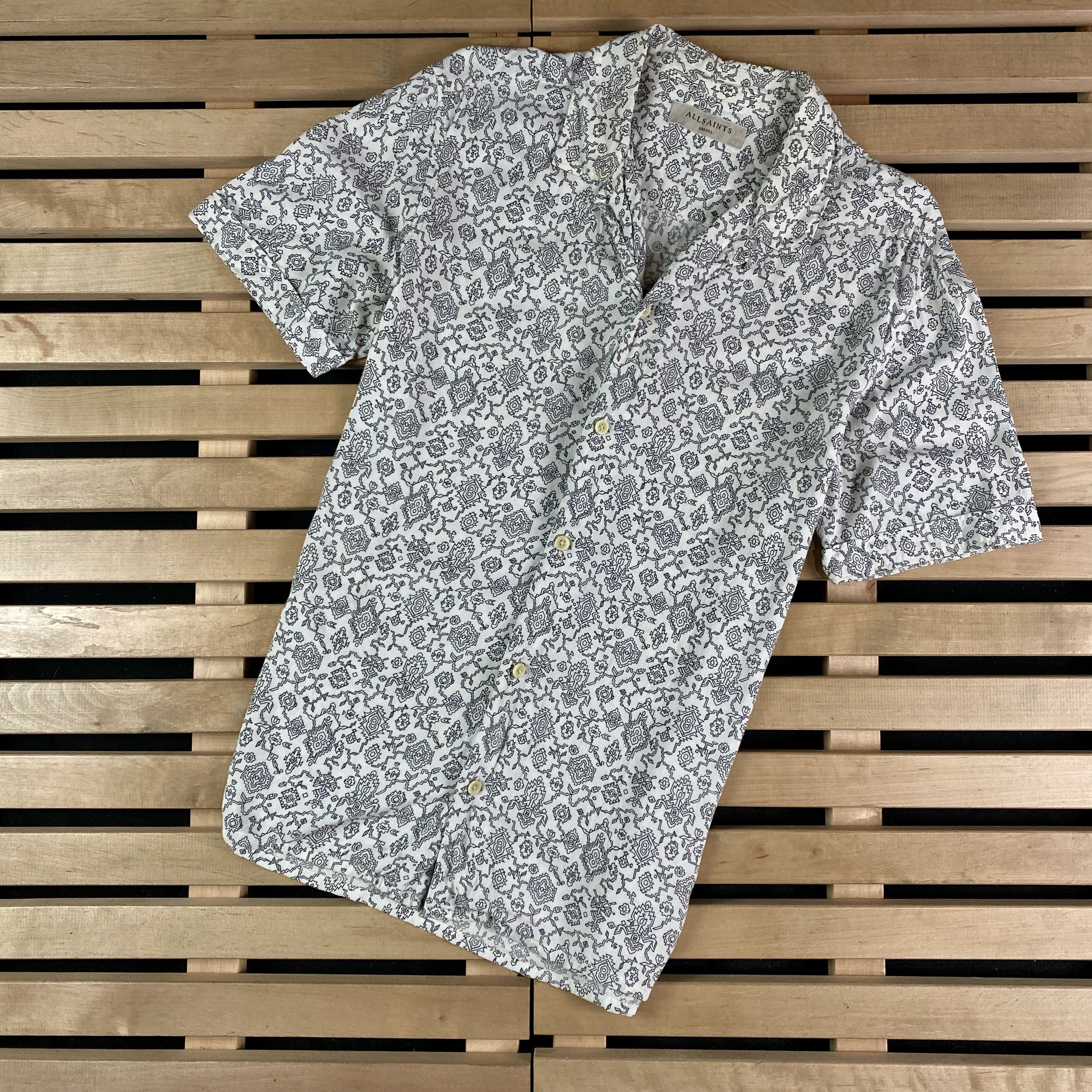 Allsaints Men’s Shirt Short Sleeve Allsaints Size S Printed Size US S / EU 44-46 / 1 - 1 Thumbnail