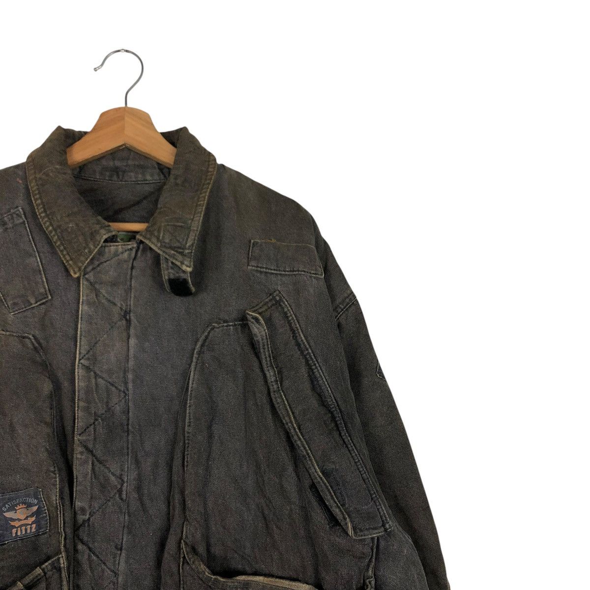 Japanese Brand 🔥VINTAGE BONDAGE BIKER BOMBER JACKET FITZ ISSEY MIYAKE Size US L / EU 52-54 / 3 - 8 Thumbnail