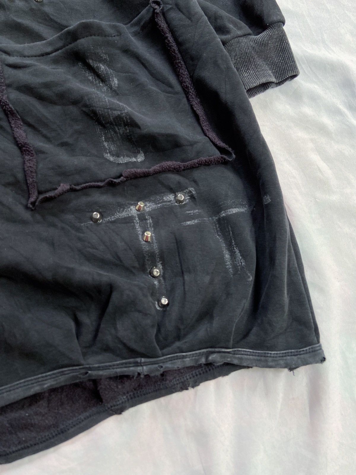 If Six Was Nine JAPANESE PUNK DISTRESSED UKNOWN BRAND PARKA STYLE ZIP HODDIE Size US XL / EU 56 / 4 - 5 Thumbnail